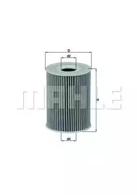 Масляный фильтр MAHLE/KNECHT OX380D