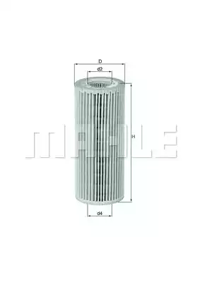 Масляный фильтр MAHLE/KNECHT OX381D