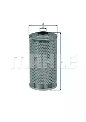 Масляный фильтр MAHLE/KNECHT OX39D
