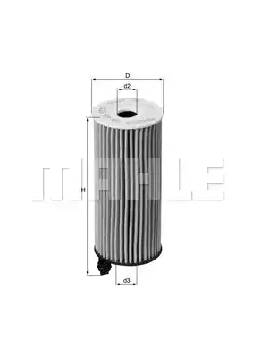 Масляный фильтр MAHLE/KNECHT OX404D