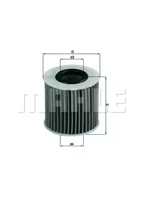 Масляный фильтр MAHLE/KNECHT OX414D1