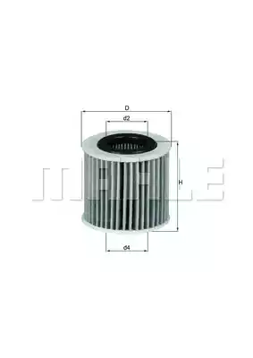 Масляный фильтр MAHLE/KNECHT OX416D2