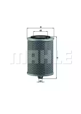 Масляный фильтр MAHLE/KNECHT OX71D
