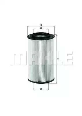 Масляный фильтр MAHLE/KNECHT OX773D