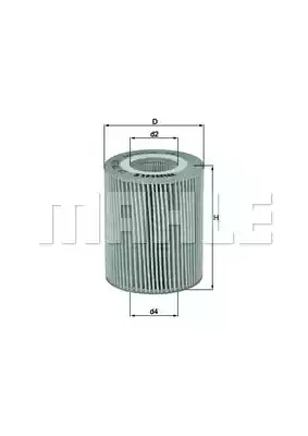 Масляный фильтр MAHLE/KNECHT OX776D