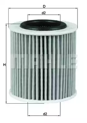 Масляный фильтр MAHLE/KNECHT OX834D