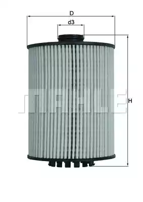 Масляный фильтр MAHLE/KNECHT OX983D