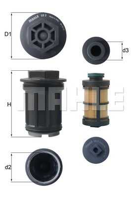 Urea filter (adblue) MAHLE/KNECHT UX3KIT