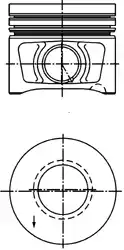 Поршень двс KOLBENSCHMIDT 40387620