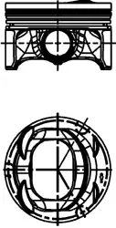 Поршень двс KOLBENSCHMIDT 40477600