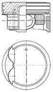 Поршень двс KOLBENSCHMIDT 41514600
