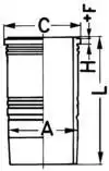 89 949 110 гильза r5/6 d128 KOLBENSCHMIDT 89 949 110
