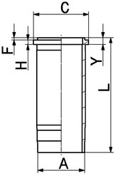 Гильза цилиндра KOLBENSCHMIDT 89328110