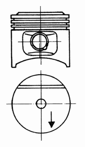 Поршень KOLBENSCHMIDT 93 677 610