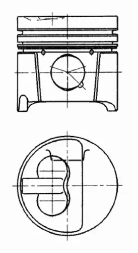 Поршень двс peugeot. citroen 1.9td xud9te/tf 83 3x2x3 +0.50 92 KOLBENSCHMIDT 94786710