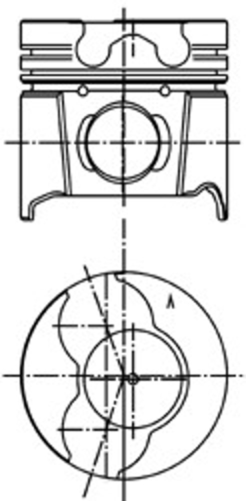Поршень d80x2.5x2x3 +0.5 renault laguna/megane/kangoo 1.9dti/dci f9q 97 KOLBENSCHMIDT 99561620