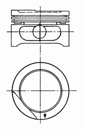 Поршень KOLBENSCHMIDT 90 556 605