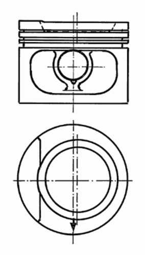 Поршень KOLBENSCHMIDT 93 876 610