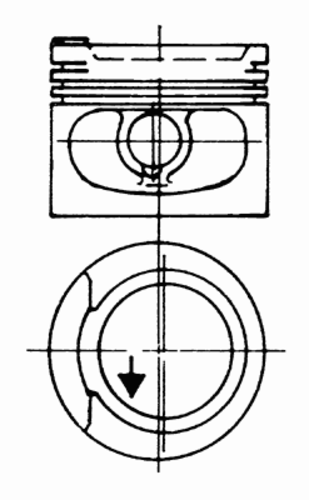 Поршень KOLBENSCHMIDT 93 928 610