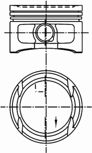 Поршень KOLBENSCHMIDT 99 909 600