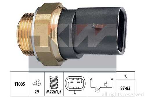Термовыключатель вентилятора радиатора made in italy - equivalent KW 550102