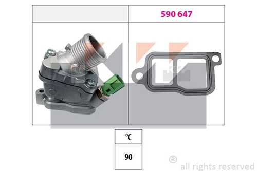 Термостат охлаждающой жидкость made in italy - equivalent KW 580606
