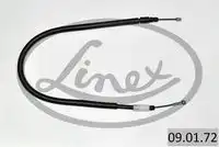 Трос стояночного тормоза citroen c4 2010- 829/666мм LINEX 09.01.72