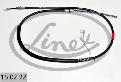 Трос стояночного тормоза лев ford transit fwd 2007- 1650/1353мм LINEX 15.02.22
