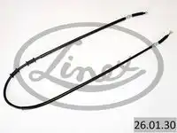 Трос стояночного тормоза прав mazda 626 ge mx6 all 2/92-97 1655/1445 мм