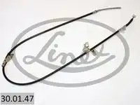Трос стояночного тормоза прав nissan primera p11 6/96-99 1640/1360 мм LINEX 30.01.47