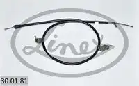 Трос стояночного тормоза лев nissan qashqai 5 osobowy 2007- 1705/1550мм LINEX 30.01.81
