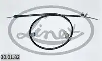 Трос стояночного тормоза прав nissan qashqai 5 osobowy 2007- 1705/1550мм LINEX 30.01.82