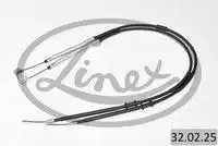 Трос стояночного тормоза opel corsa d 2007- 1460/1245+ 1470/1260мм LINEX 32.02.25