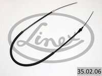 Трос стояночного тормоза LINEX 35.02.06