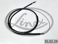 Трос стояночного тормоза renault laguna iii all 15dci 07- 2224/1295мм LINEX 35.02.29