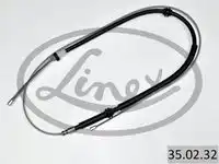 Трос стояночного тормоза renault kangoo ii 2008- 1970/776мм LINEX 35.02.32