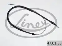Трос стояночного тормоза vw touran all 16-20-19tdi-20tdi mod t9g-tg58-t72 03- 1563/898мм LINEX 47.01.55