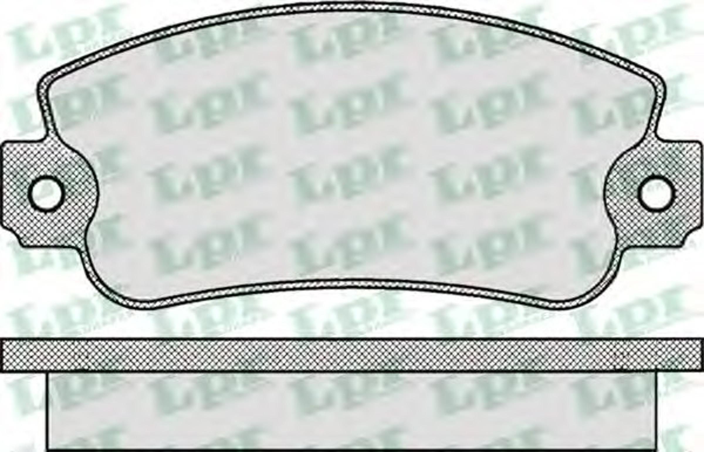 Колодки тормозные дисковые LPR 05P006