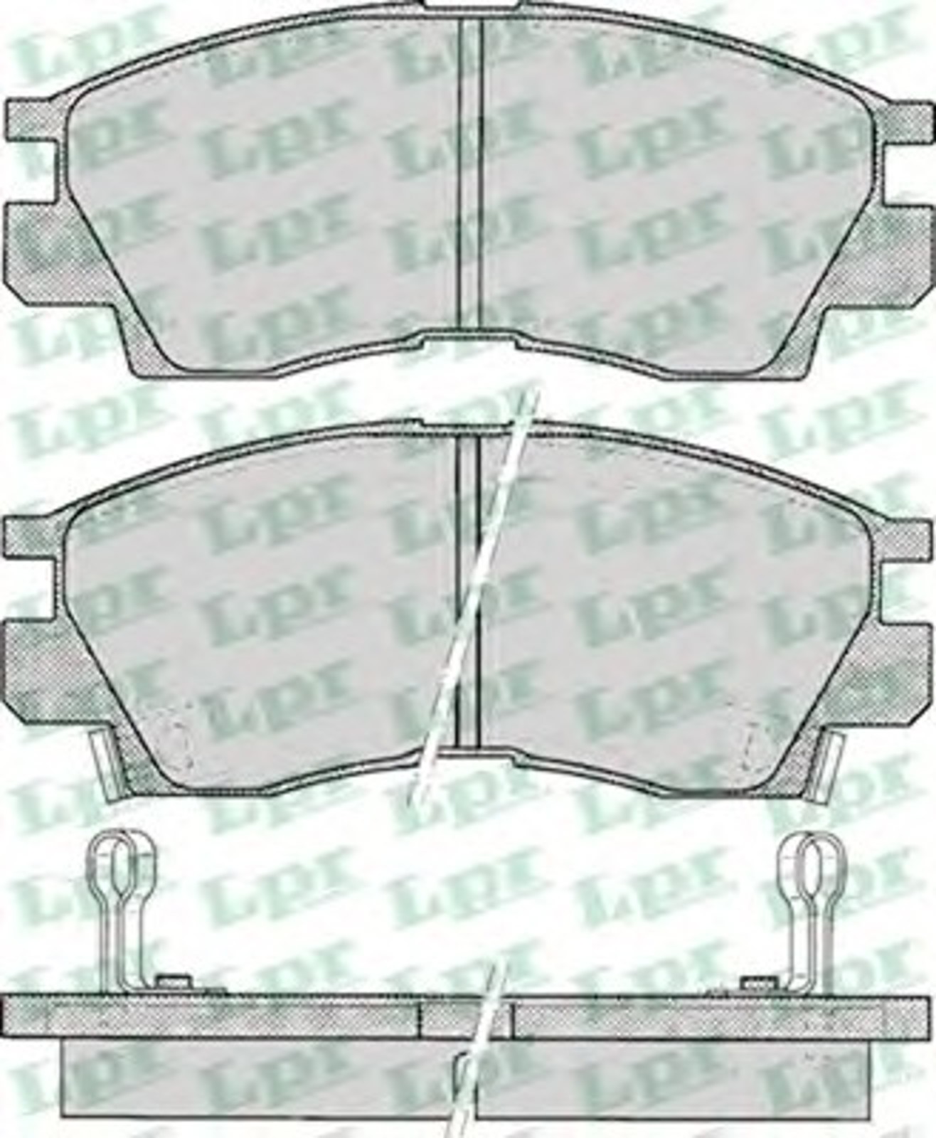 Колодки тормозные дисковые LPR 05P042