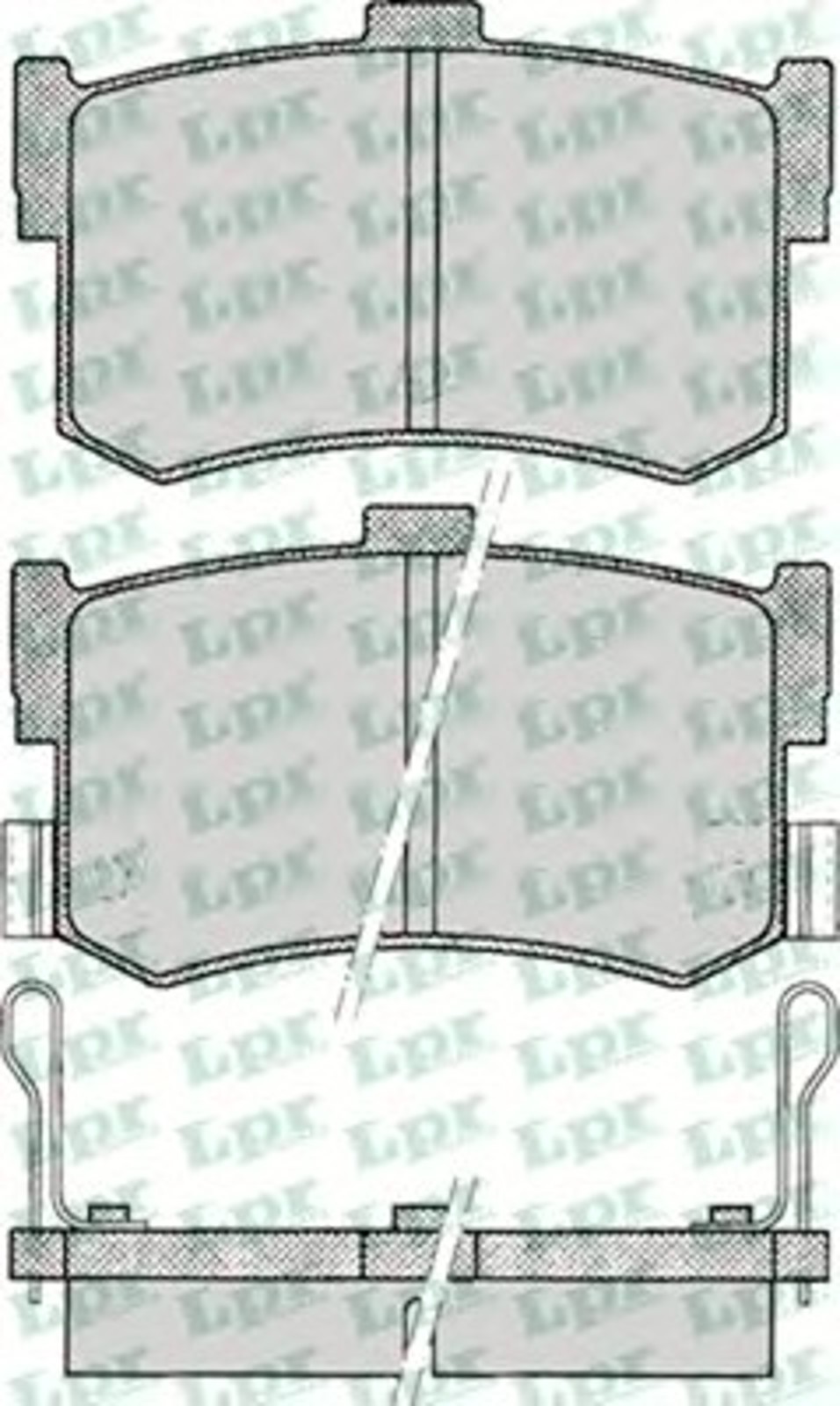Колодки тормозные дисковые LPR 05P079