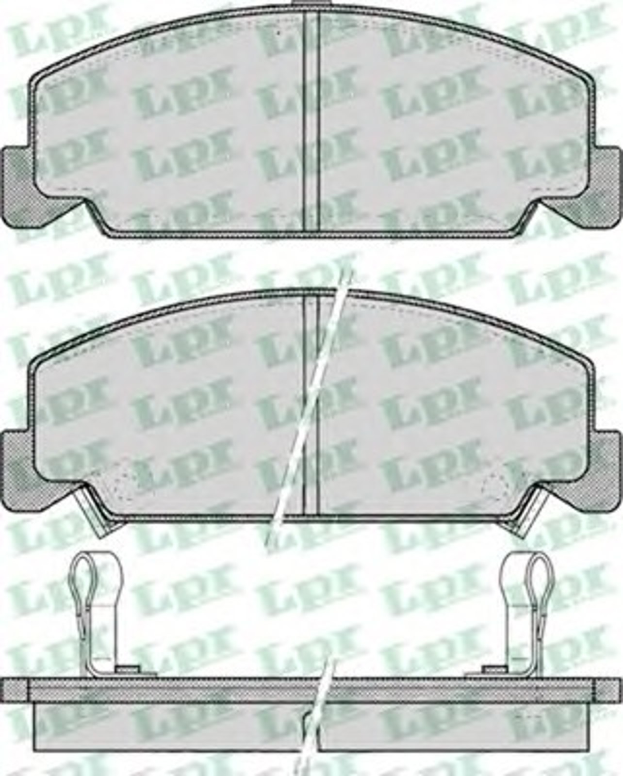 Колодки тормозные дисковые LPR 05P083