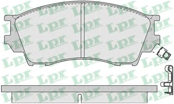 Тормозные колодки LPR 05P1019