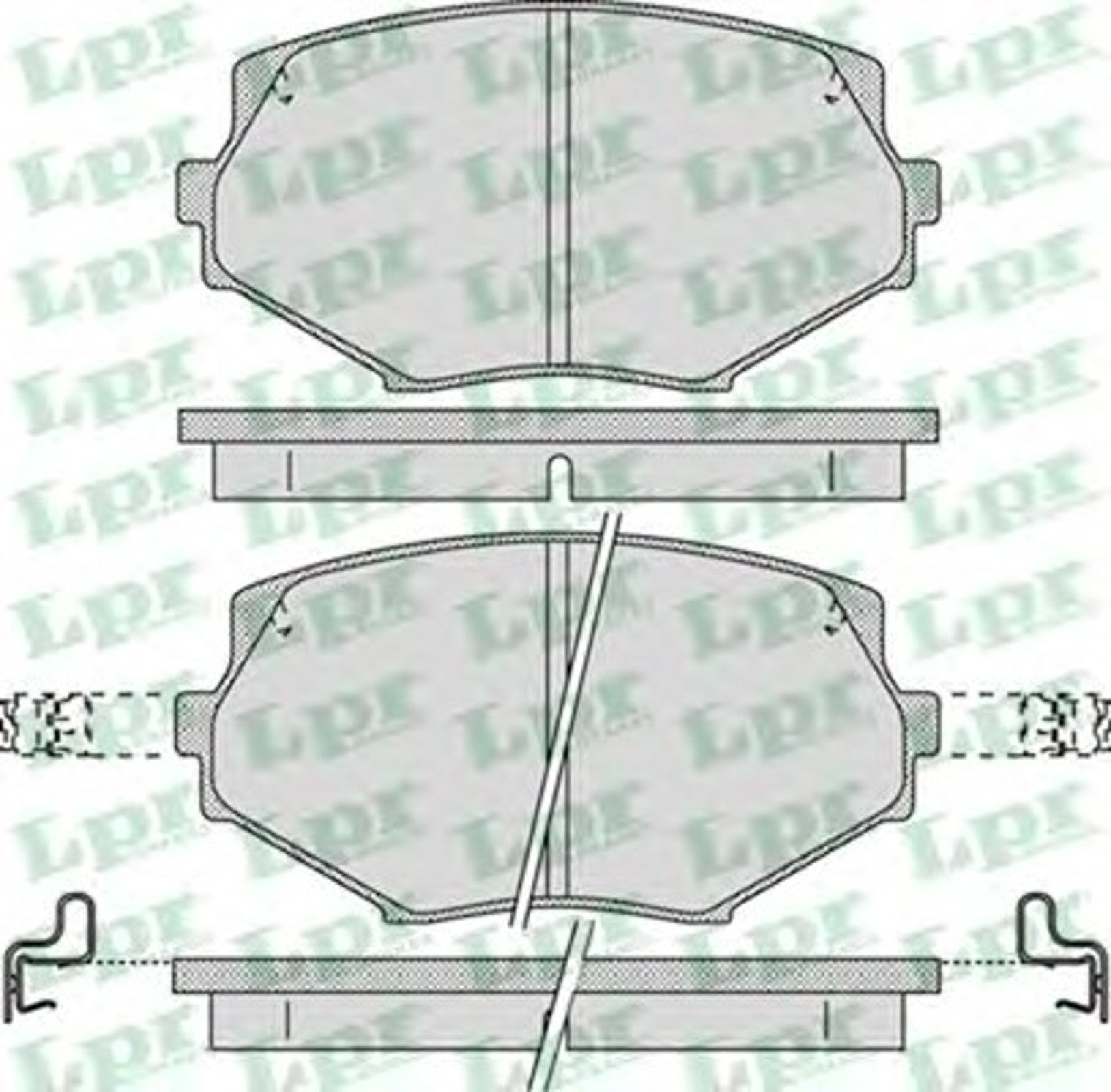 Колодки тормозные дисковые LPR 05P1043