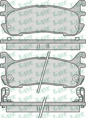 Тормозные колодки LPR 05P1044