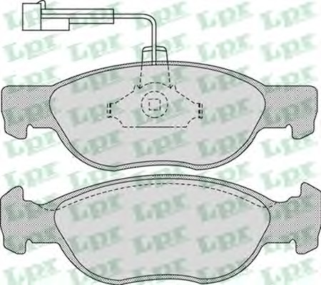 Тормозные колодки LPR 05P1076
