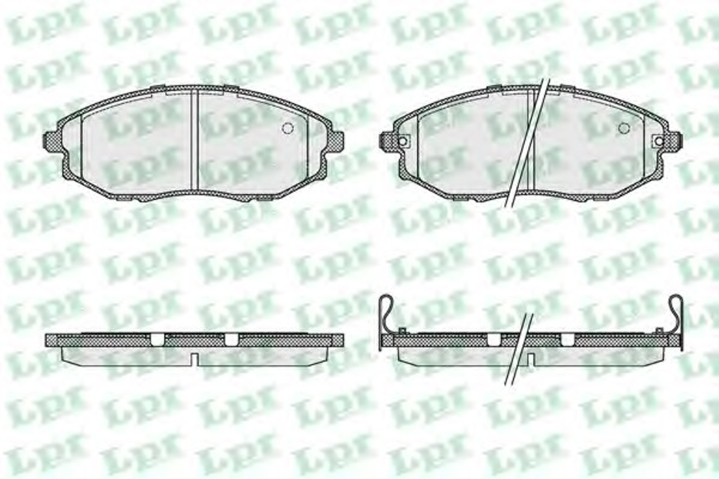 Колодки тормозные дисковые LPR 05P1321