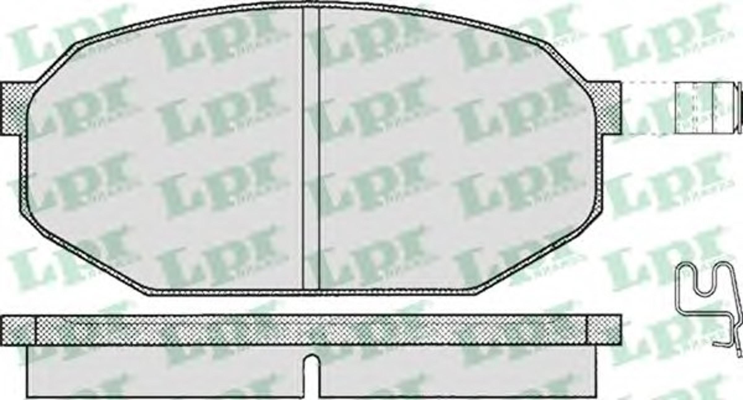 Колодки тормозные дисковые LPR 05P198
