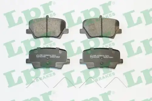 Колодки тормозные дисковые lpr LPR 05P2061