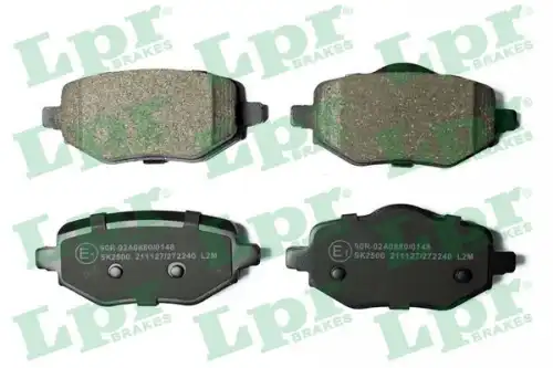 Колодки тормозные дисковые lpr
