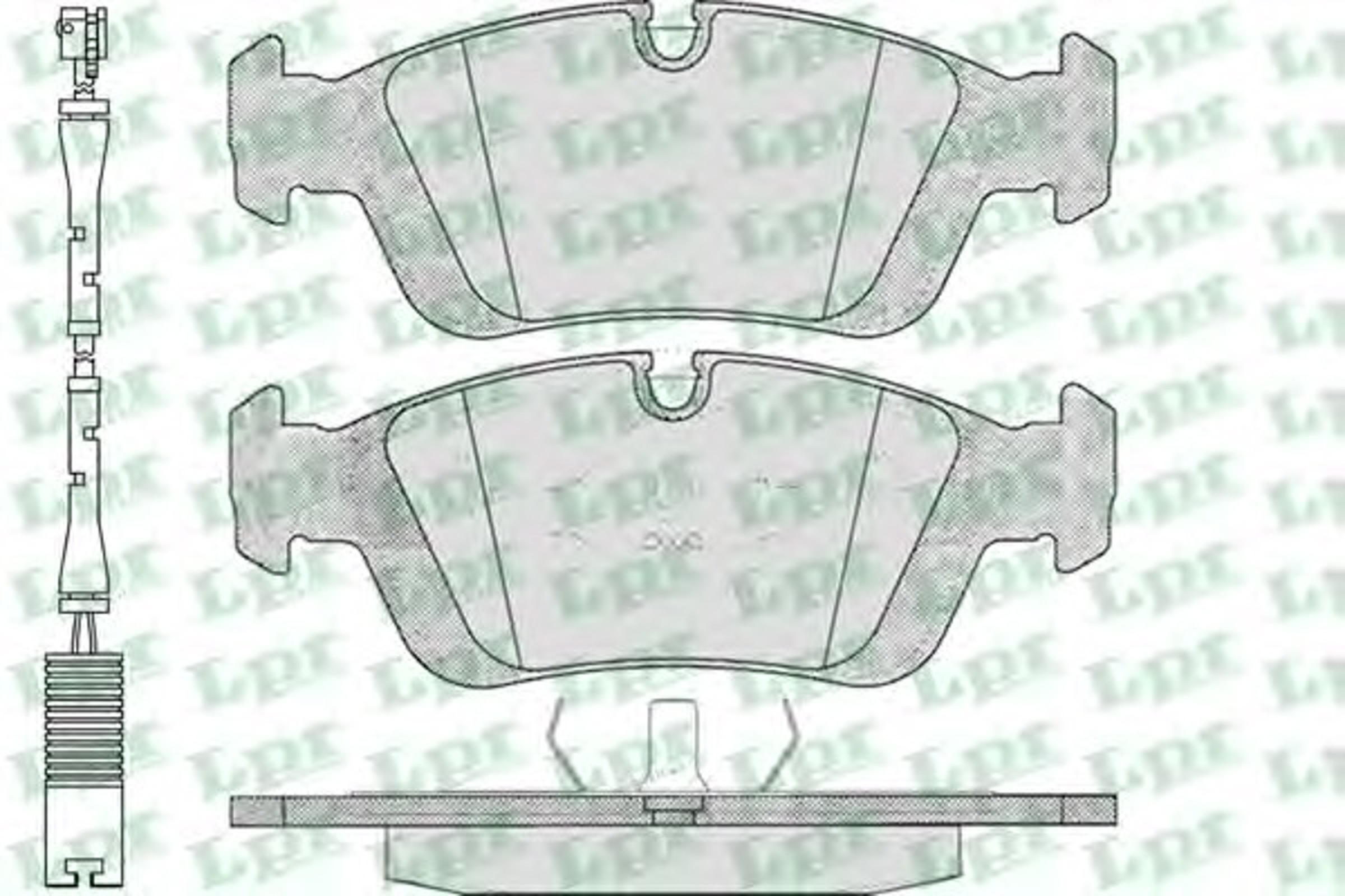 Колодки тормозные дисковые LPR 05P331A